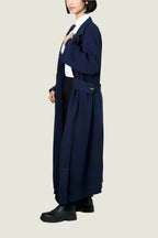 Long Belted Overcoat – Women’s Elegant Winter Coat