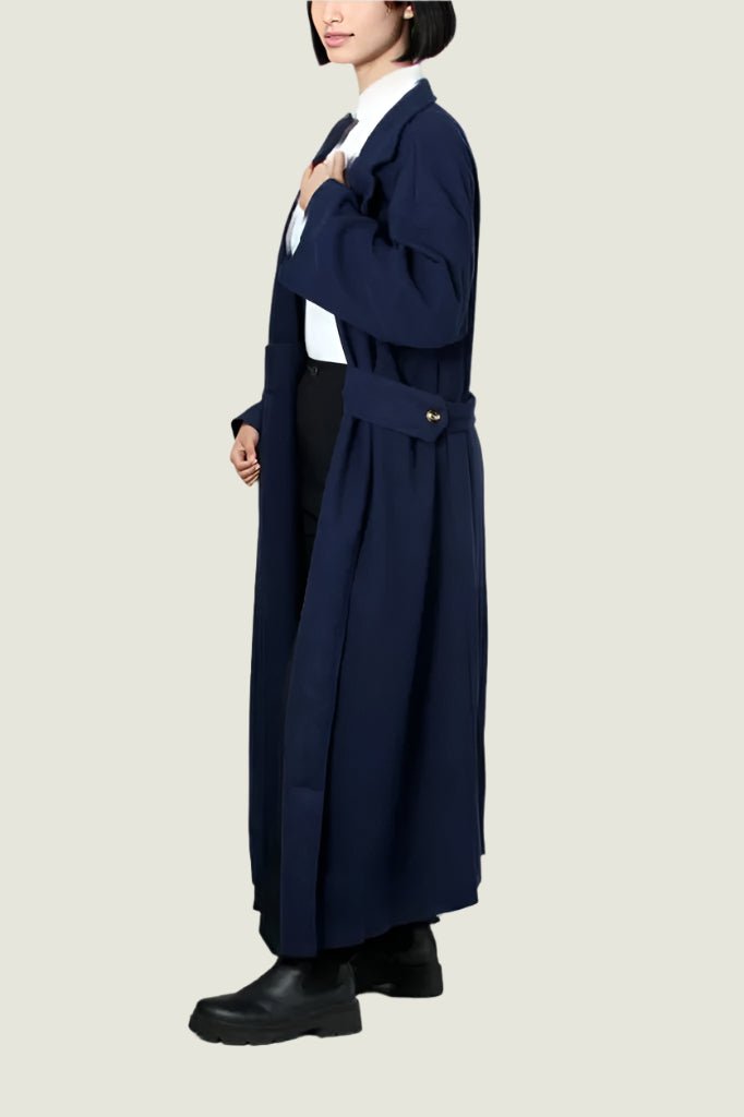Long Belted Overcoat – Women’s Elegant Winter Coat