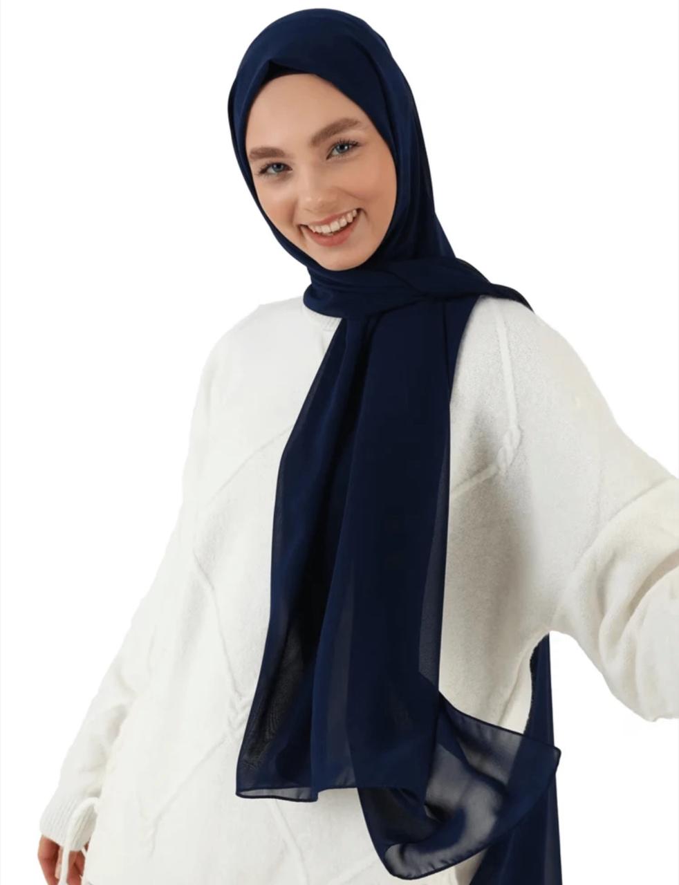 Lightweight Chiffon Scarf – Elegant, Airy & Versatile Accessory