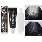 Super Black Hair Dye Cream Tube 30ml – Long-Lasting Natural Color for Shiny Hair