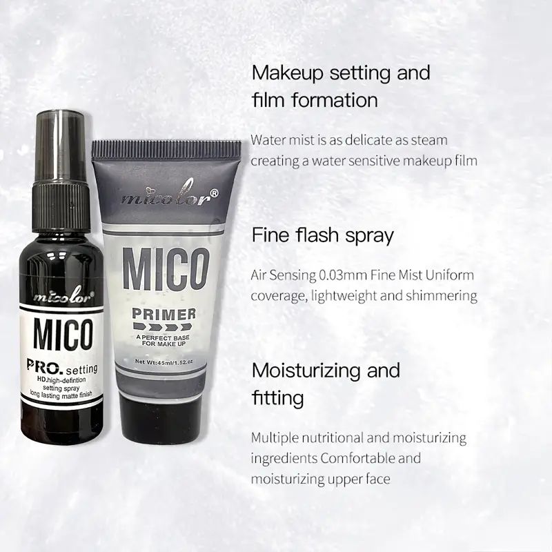 Micolor Primer & Setting Spray 2pc Set – Flawless Long-Lasting Makeup