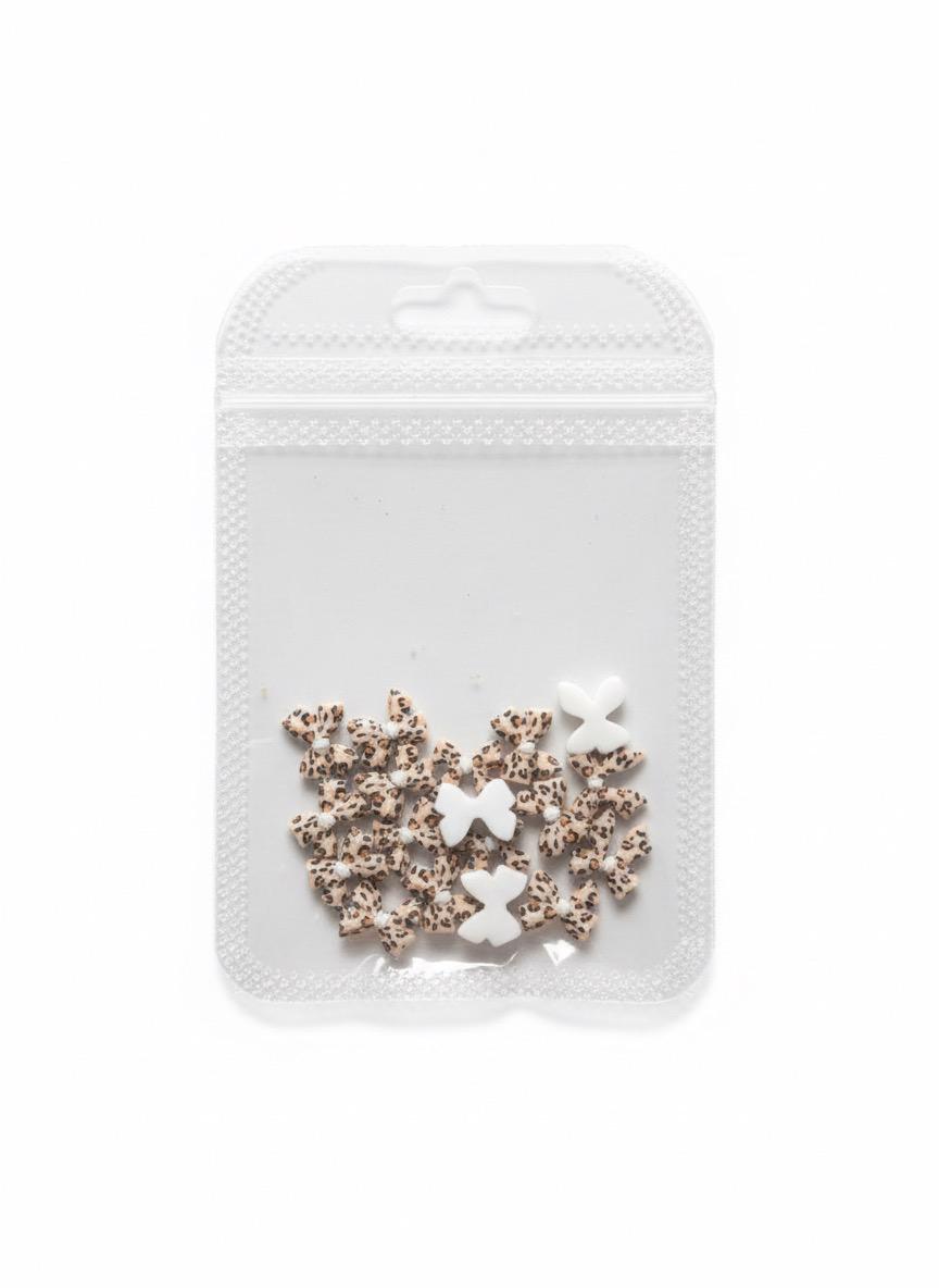 Leopard Bow Nail Art – Stylish 3D Nail Decorations for Trendy Manicures