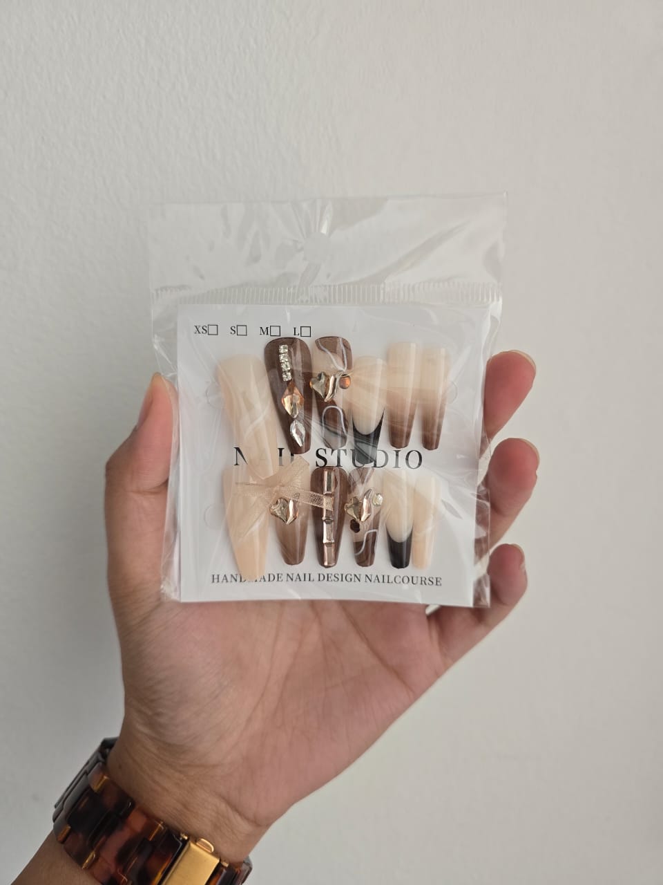 Embellished Nail Art Reusable Press-On Nails