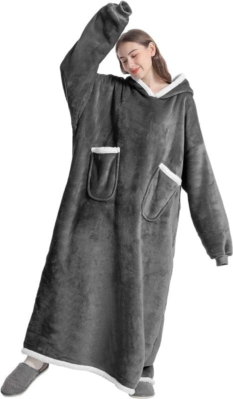 Women’s Oversized Hoodie Blanket Dress – Cozy Lounge Wear