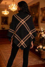 Women’s Geometric Knit Poncho