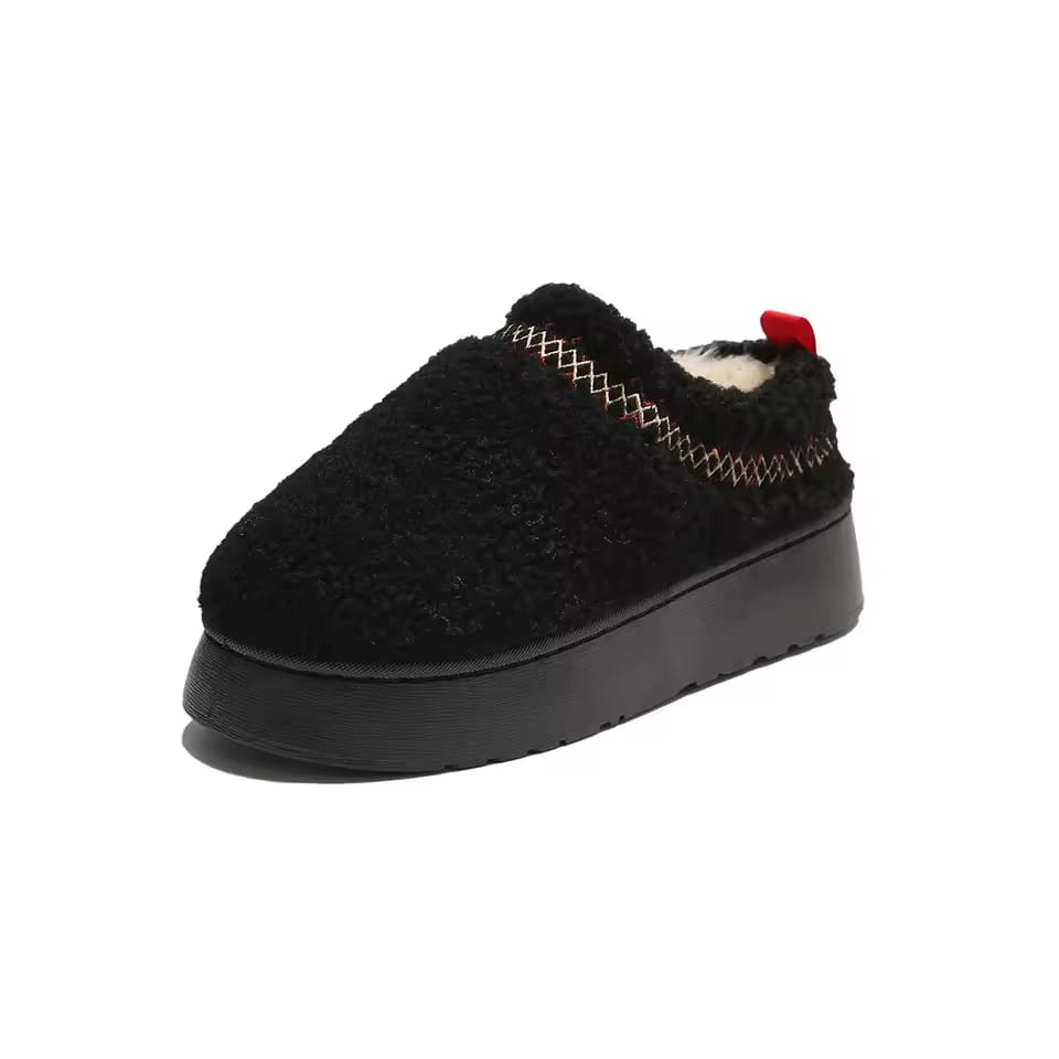 Teddy Plush Slip-On Slippers