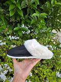 Faux Fur Trim Slippers – Ultra Soft Cozy Slip-On Shoes