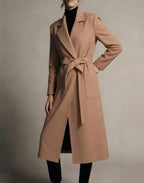 Women's Long Notched Lapel Coat