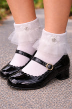 Women's Lace Frill Ankle Socks 1PC