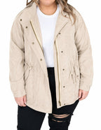 Corduroy Hooded Jacket – Warm Drawstring Casual Winter Coat