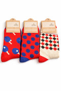 3-Pack Mixed Pattern Leisure Socks