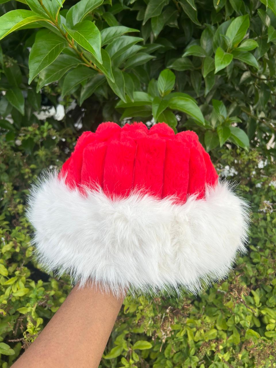 Fluffy Faux Fur Winter Hat with Soft Knit Crown