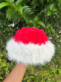 Fluffy Faux Fur Winter Hat with Soft Knit Crown