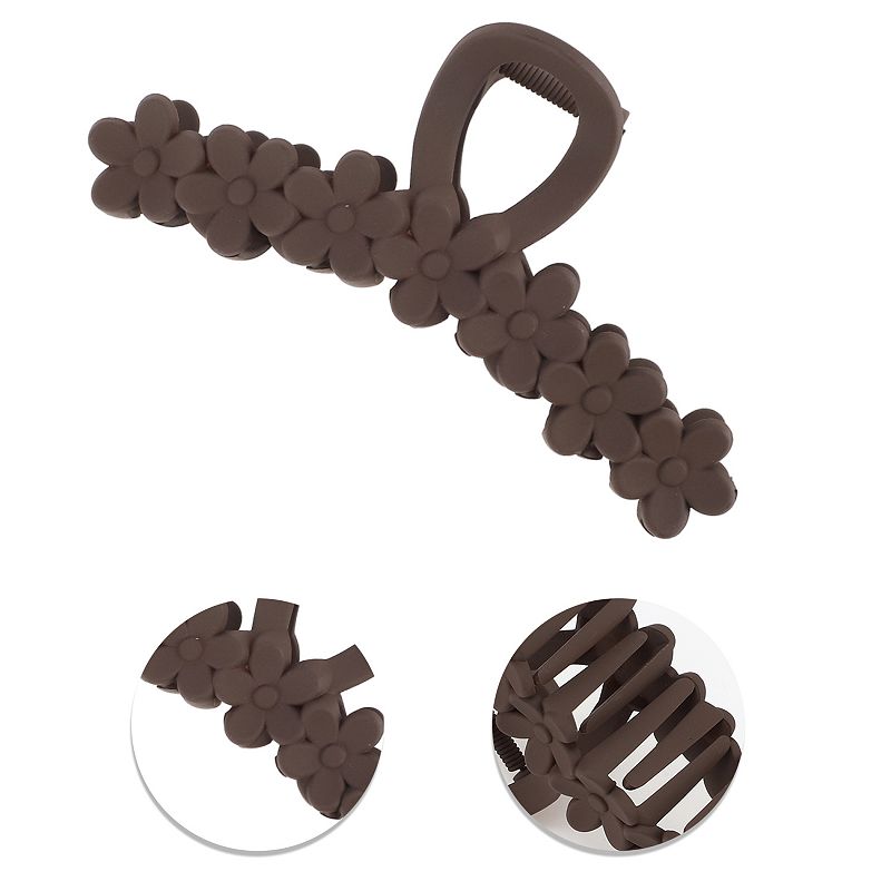 Elegant Floral Matte Hair Claw Clip