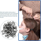 Hair Elastic Bands (Black & White Set)