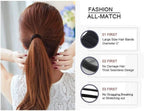 Hair Elastic Bands (Black & White Set)