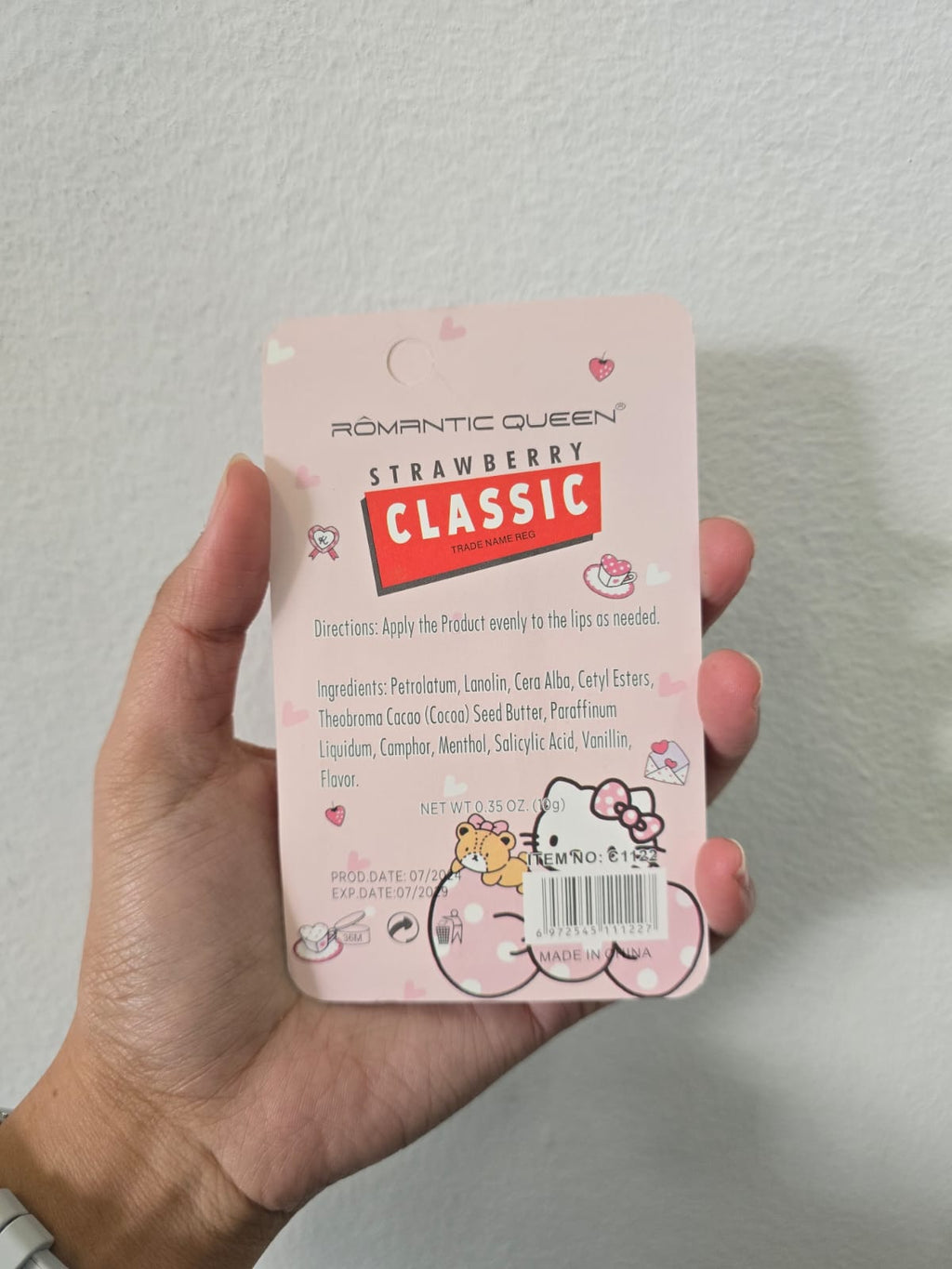 Romantic Queen Strawberry Lip Balm