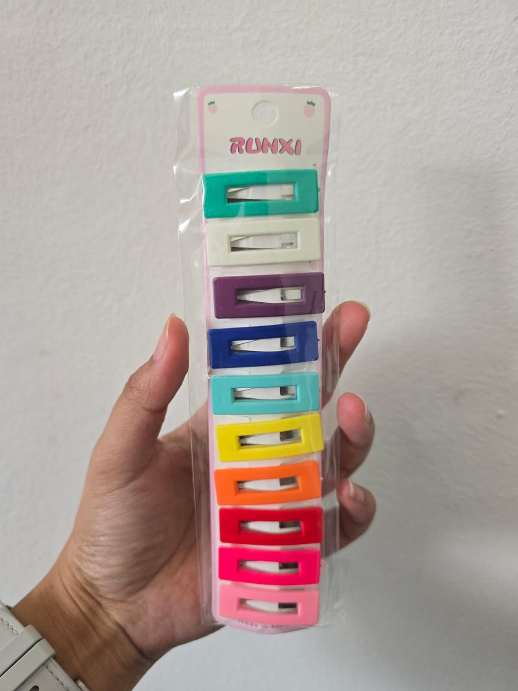 Colourful Snap Hair Clips – 10PCS