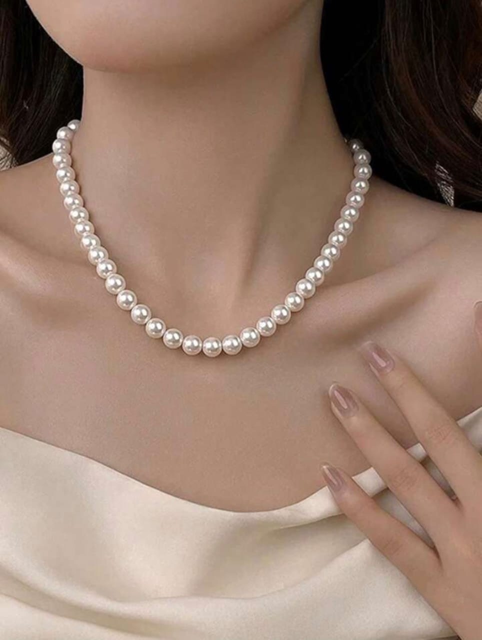 Classic Pearl Necklace 1 Piece