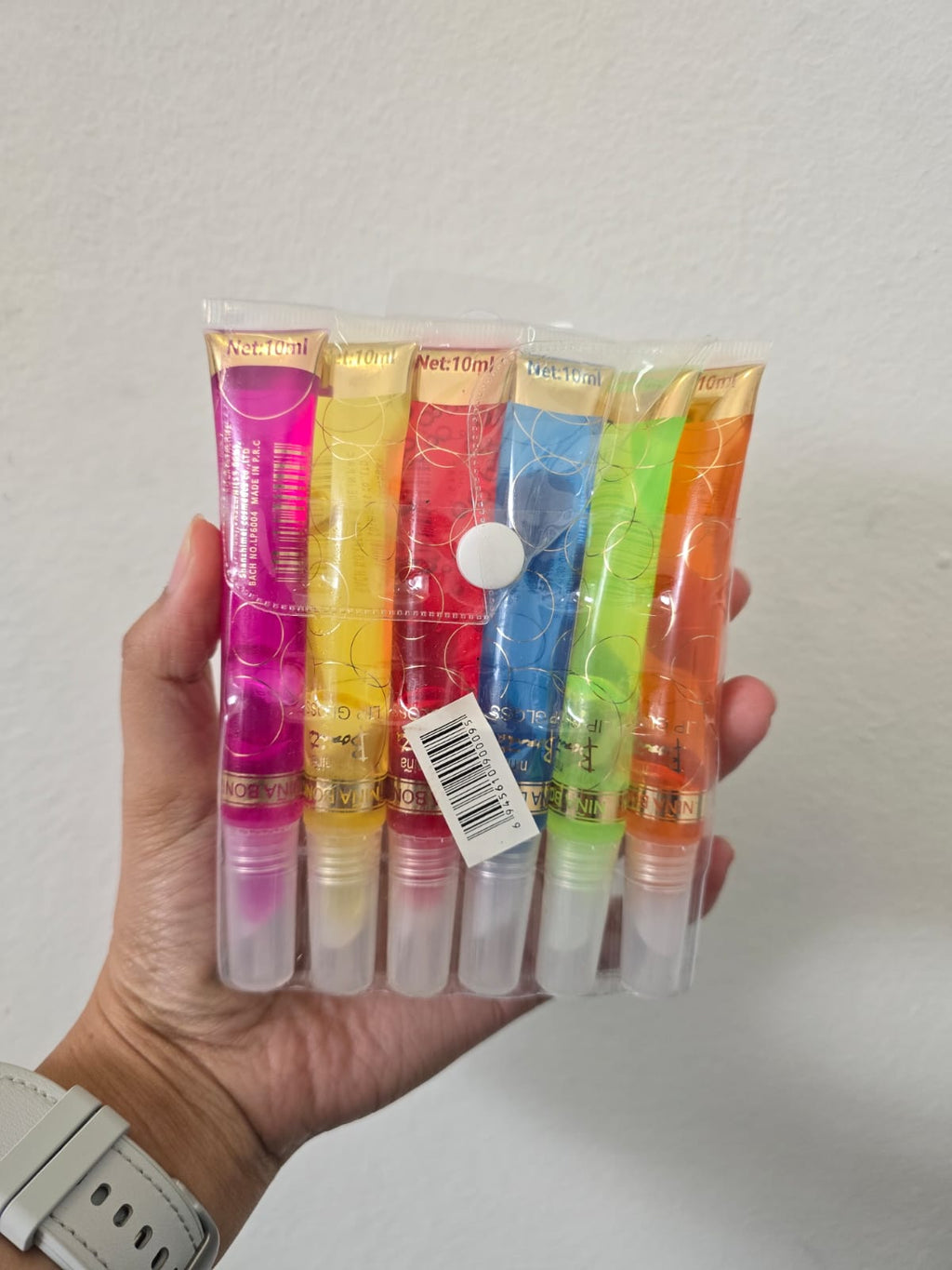 Fruit Flavoured Clear Lip Gloss Set – 6PCS