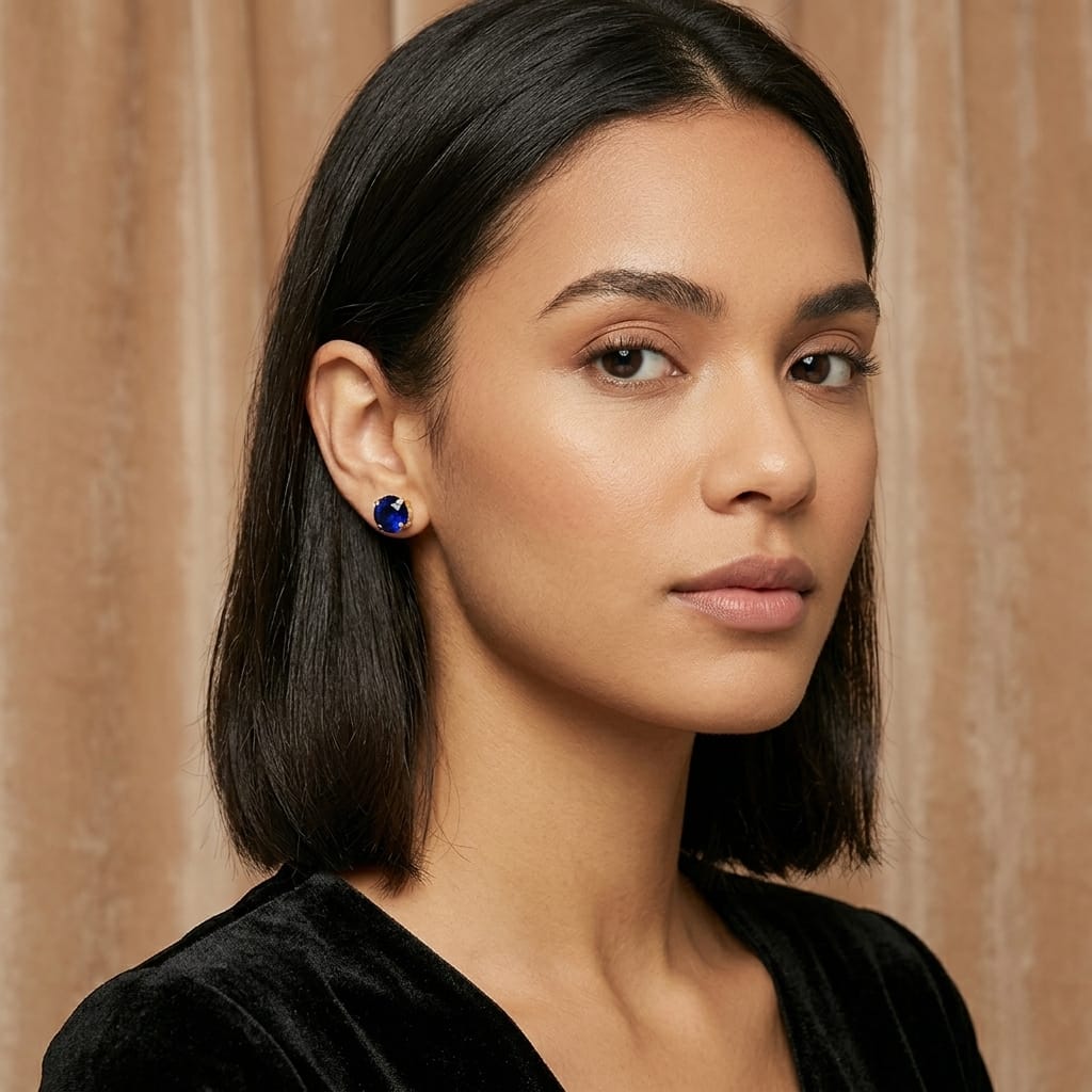 Sparkle Multi-Colour Stud Earrings Set – 12 Pair Value Pack