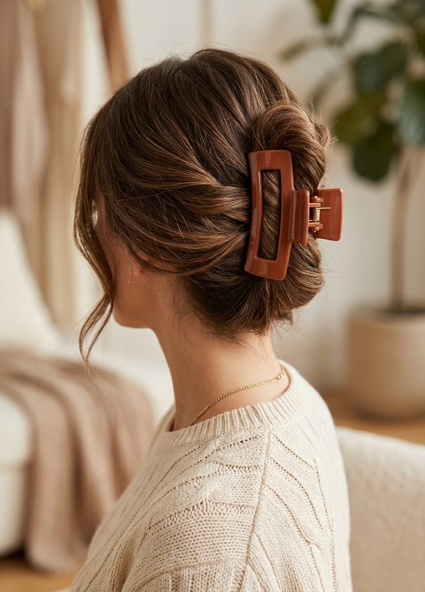 3pc Hair Rectagular Claw Clip