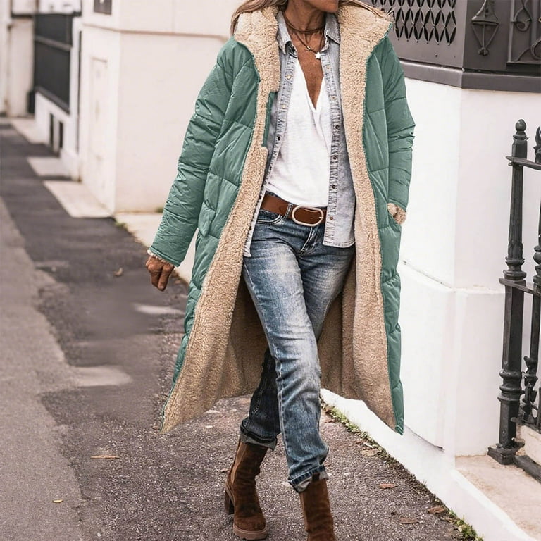 Longline Sherpa Lined Hooded Puffer Coat