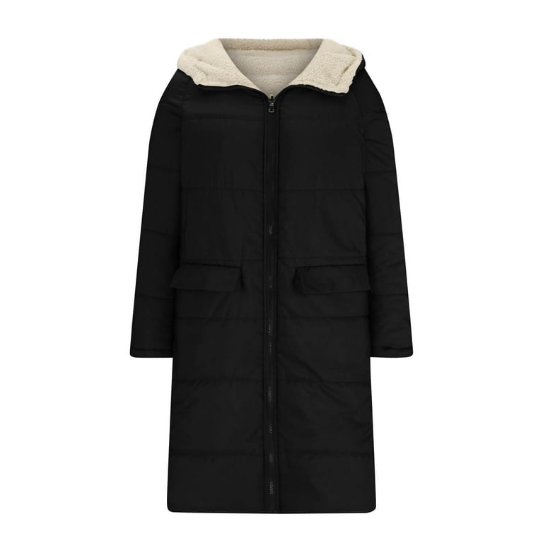 Longline Sherpa Lined Hooded Puffer Coat