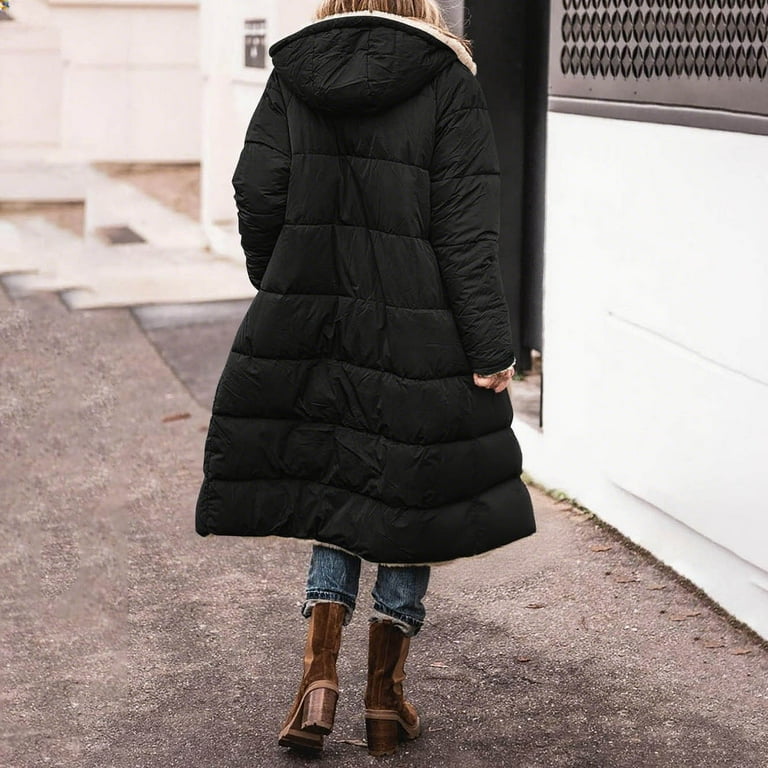 Longline Sherpa Lined Hooded Puffer Coat