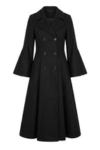 Elegant Double-Breasted Woolen Overcoat