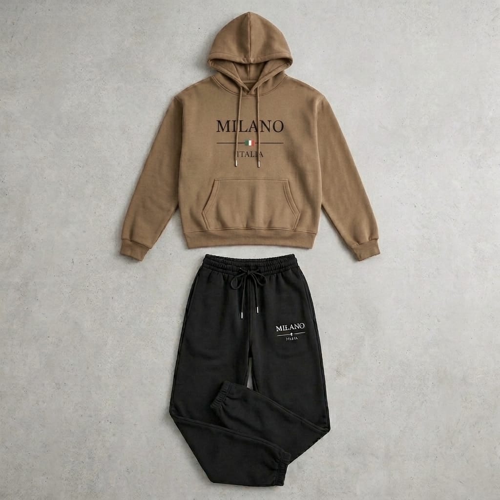 Milano Italia 2-Piece Hoodie & Jogger Tracksuit Set