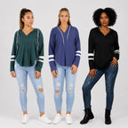 Thin Stripe Hooded Long Sleeve T-Shirt - 3pcs set