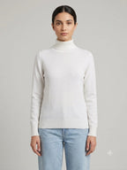 Fleece-Lined Turtleneck Knit Sweater