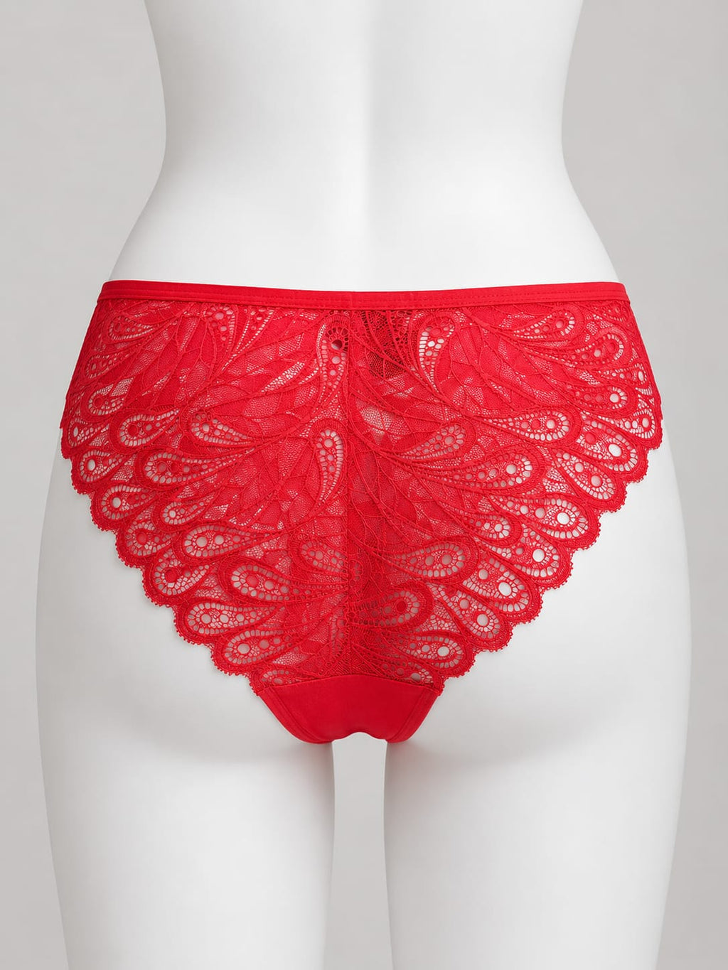 Front Cut-out  Back Laced detail Panties 2Pc