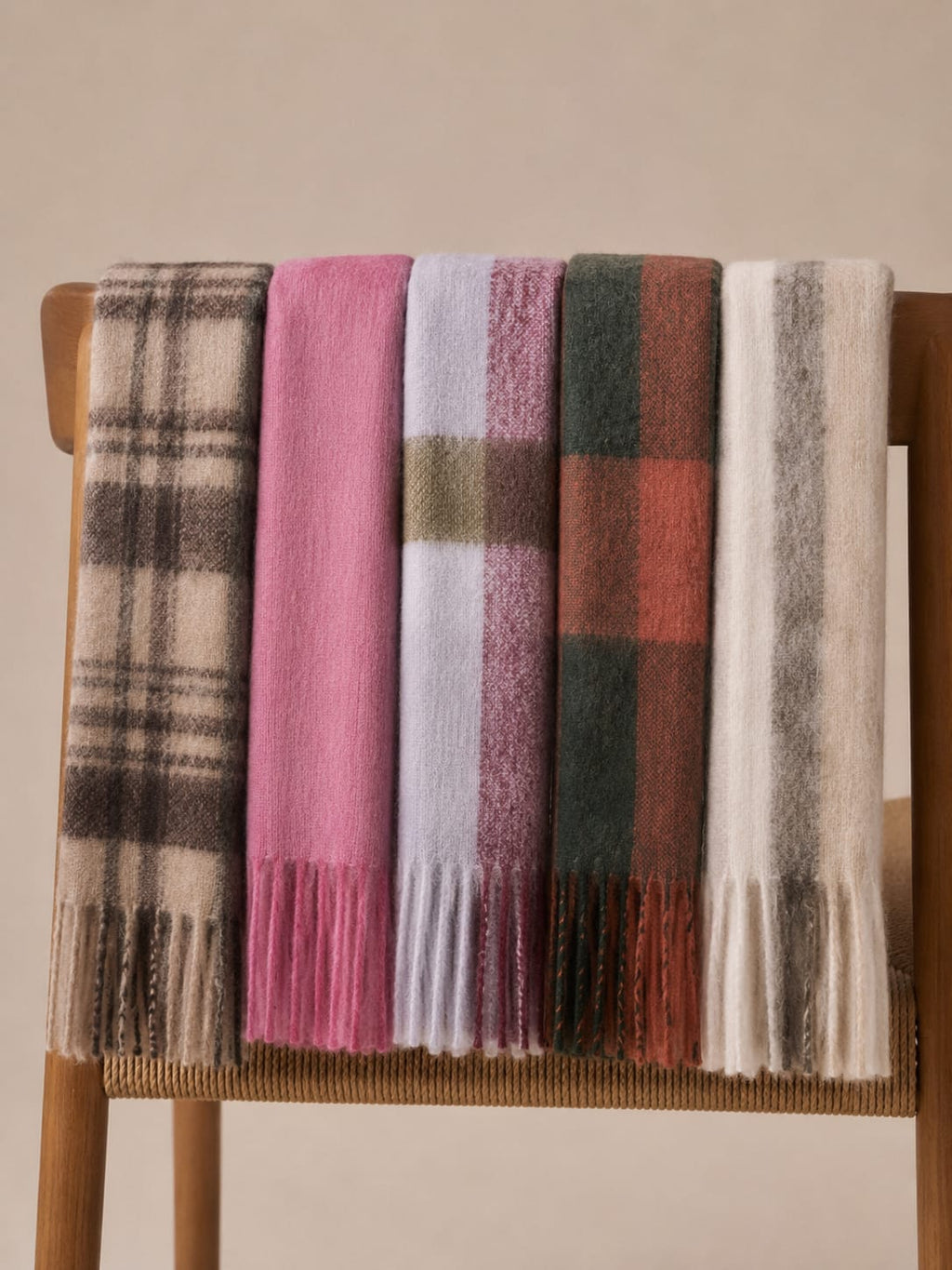 Colour Patterned Oversize Scarf