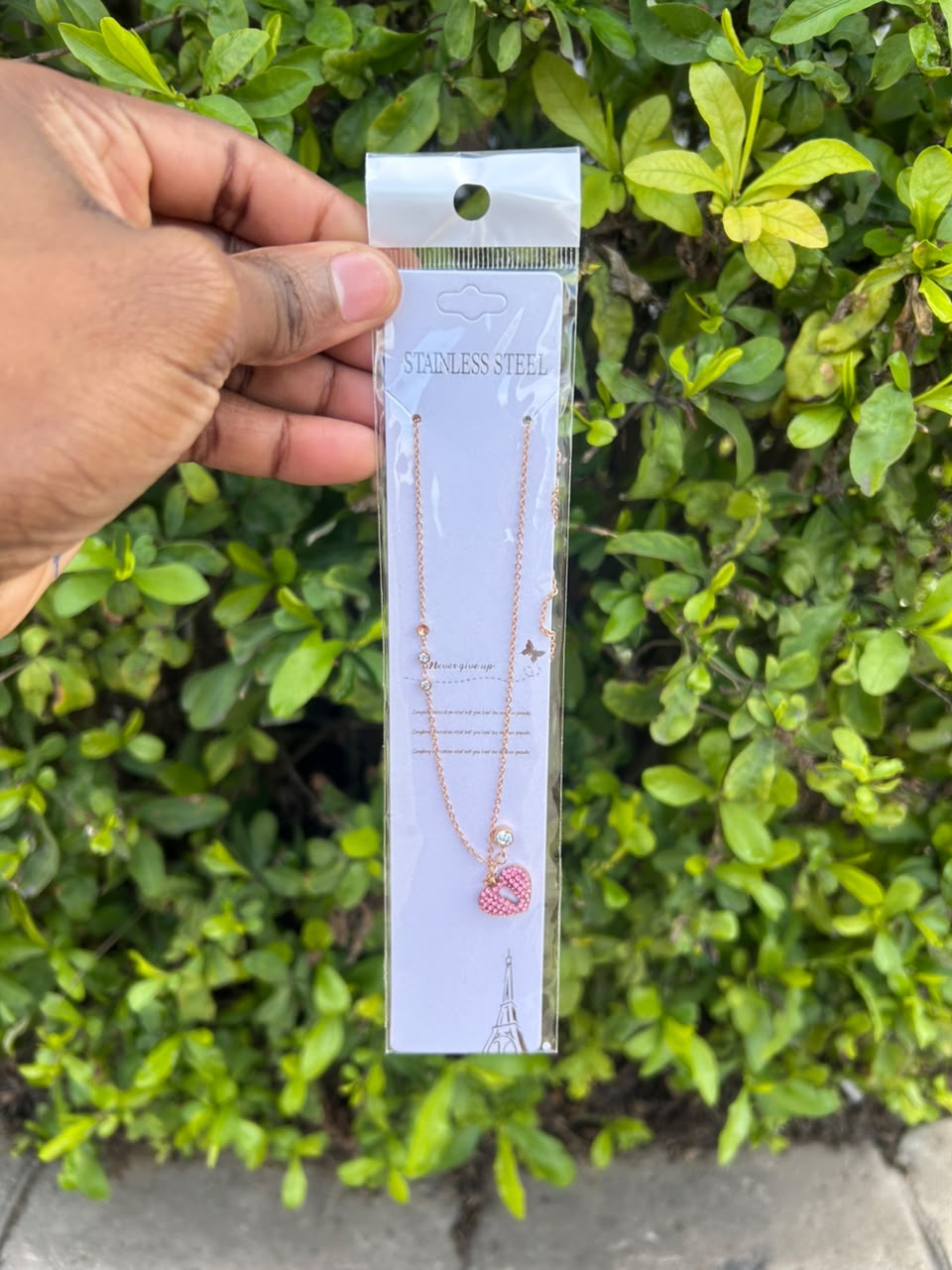 Women’s Rose-Gold Tone Pendant Necklace – Assorted Pendant Designs