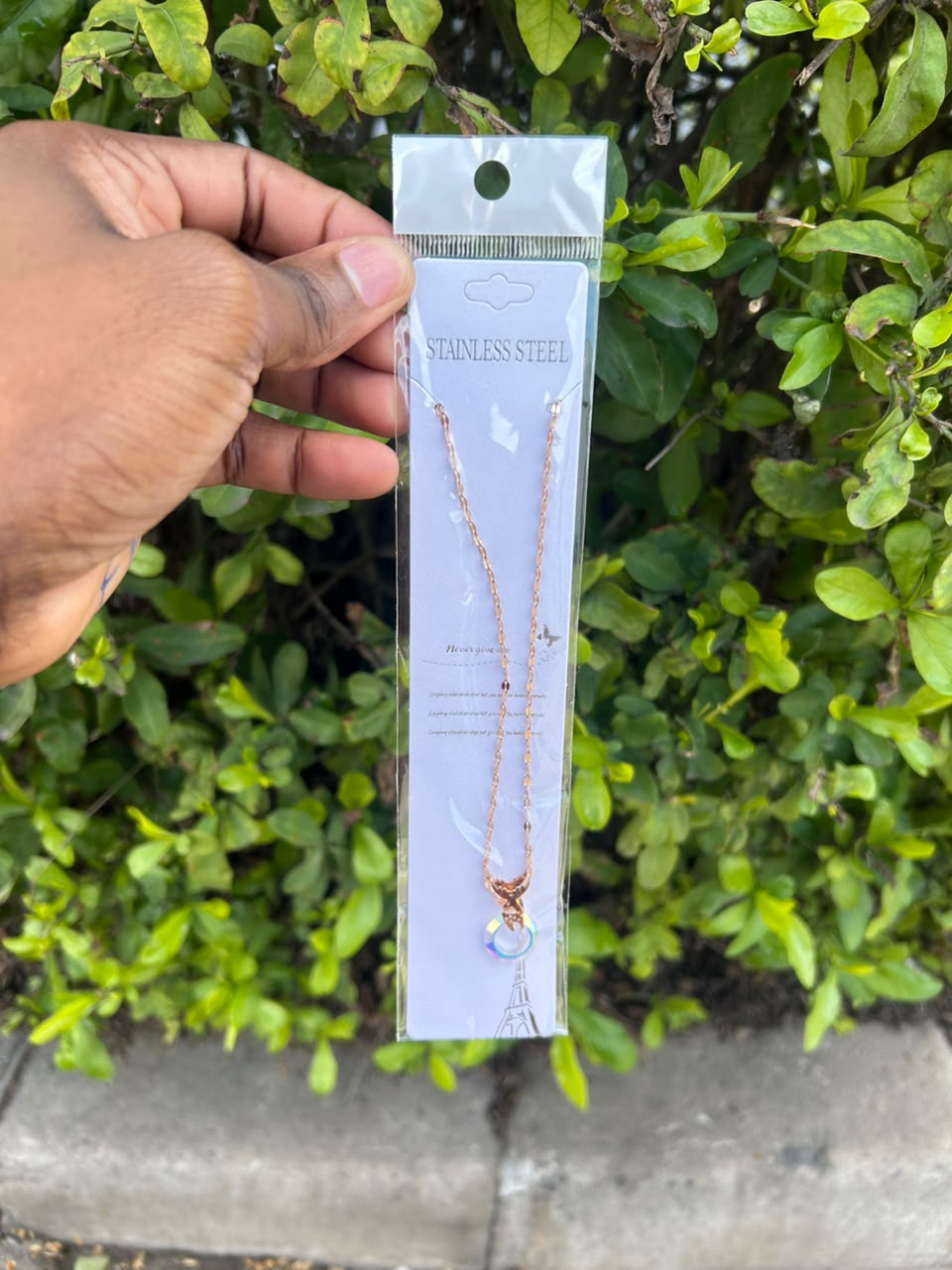 Women’s Rose-Gold Tone Pendant Necklace – Assorted Pendant Designs