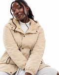 Water-Resistant Hooded Winter Jacket with Fleece Lining