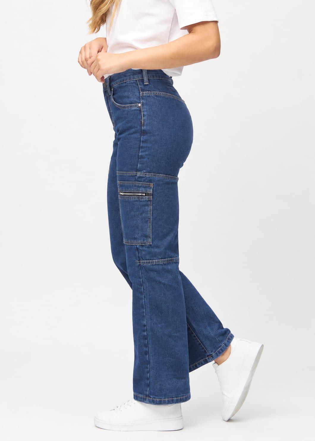 Utility Multi-Pocket Cargo Jeans XD117