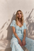 Cosy Bow Print Sleepwear Set