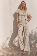 Cosy Bow Print Sleepwear Set