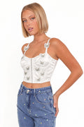 Butterfly Muse Sleeveless Crop Top
