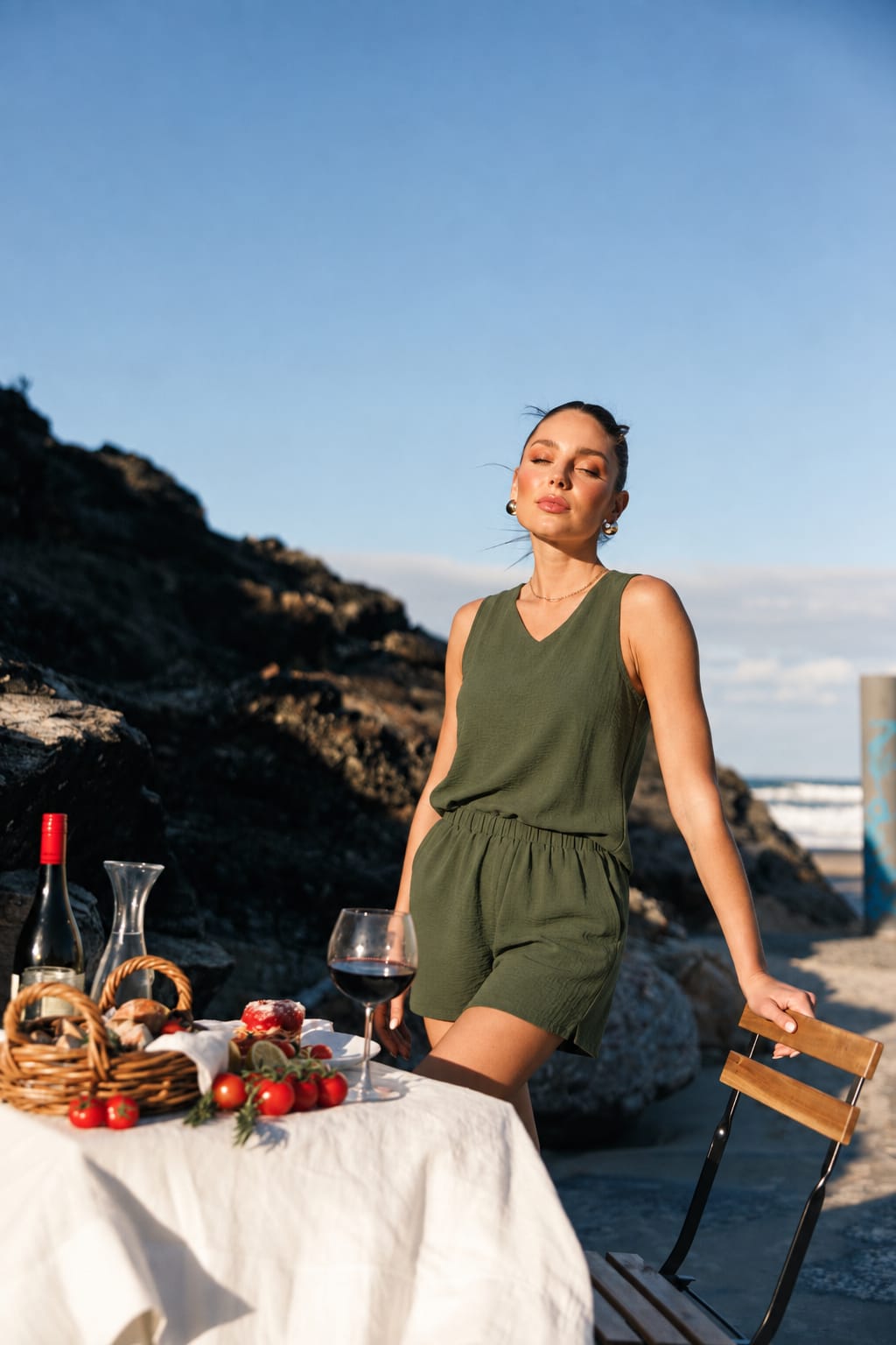 Sunlit Ease Tank & Shorts Set