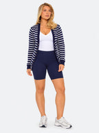 Coastal Stripe Two-Piece Shorts Set