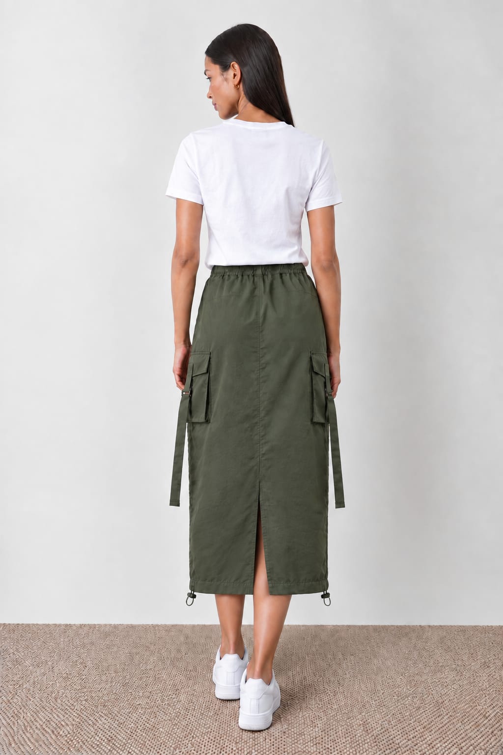 Utility Cargo Women's Maxi Skirt