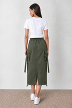 Utility Cargo Women's Maxi Skirt