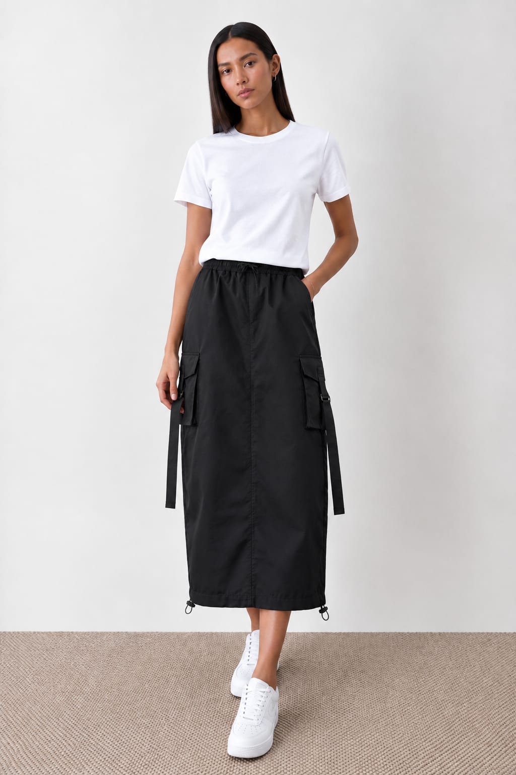 Utility Cargo Women's Maxi Skirt