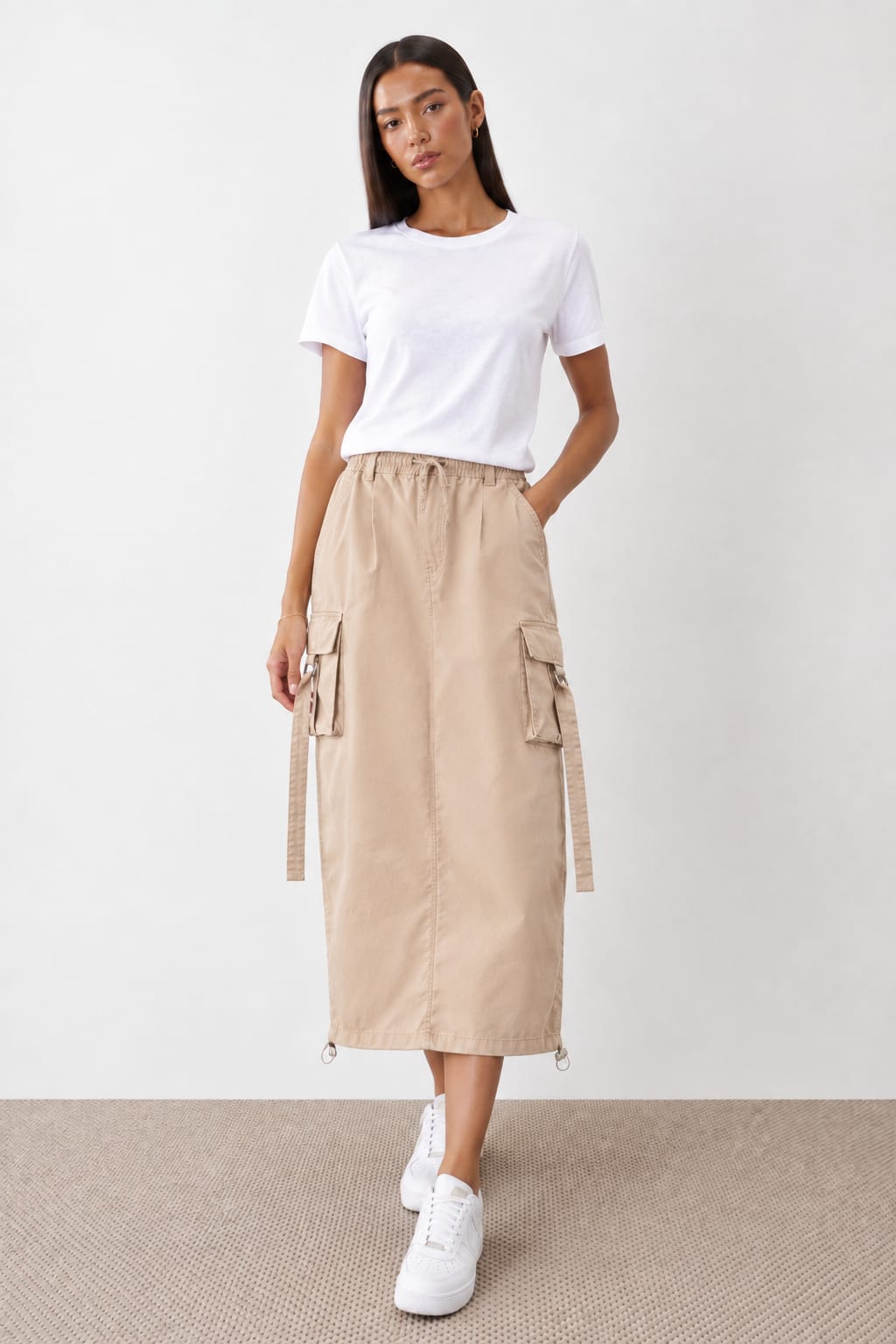 Utility Cargo Women's Maxi Skirt