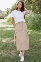 Utility Cargo Women's Maxi Skirt