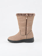 Faux-Fur-Lined Mid-Calf Winter Boots